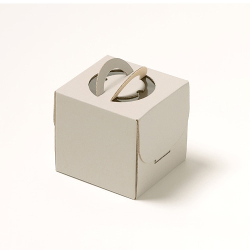 サガシキ ケーキ箱 ナチュラルグレー デコ箱 3号 H110 EGR009AA_S_50 25枚/束(ご注文単位2束)【直送品】