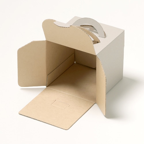 サガシキ ケーキ箱 ナチュラルグレー デコ箱 3号 H110 EGR009AA_S_100 25枚/束(ご注文単位4束)【直送品】