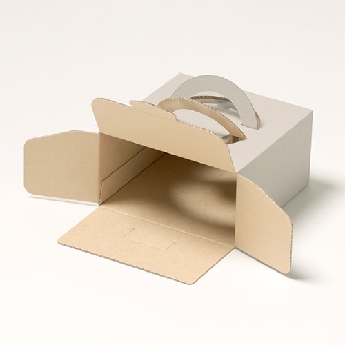 サガシキ ケーキ箱 ナチュラルグレー デコ箱 4号 H80 EGR007AA_S_50 25枚/束(ご注文単位2束)【直送品】