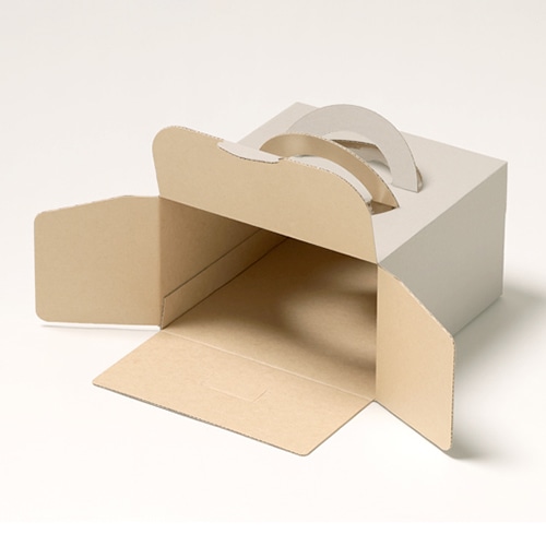 サガシキ ケーキ箱 ナチュラルグレー デコ箱 5号 H113 EGR003AA_S_50 25枚/束(ご注文単位2束)【直送品】