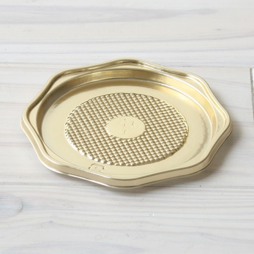 サガシキ ケーキトレー　プラトレー　ゴールド 3号サイズ　50枚入 TRY010AA_S_100 50枚/束（ご注文単位2束）【直送品】