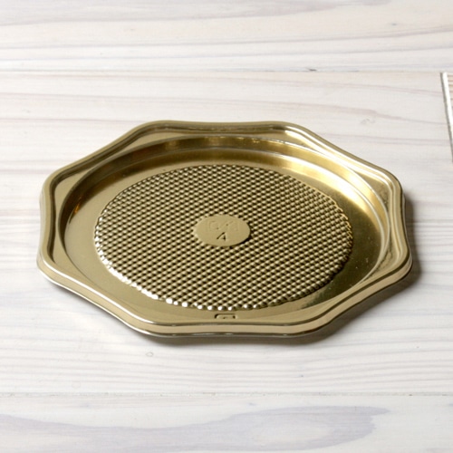 サガシキ ケーキトレー　プラトレー　ゴールド 4号サイズ　50枚入 TRY005AA_S_100 50枚/束（ご注文単位2束）【直送品】