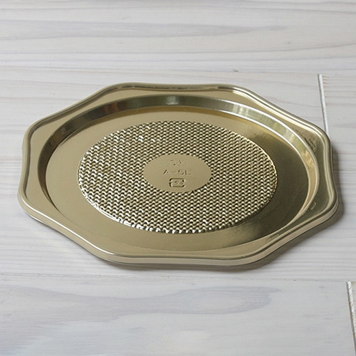 サガシキ ケーキトレー　プラトレー　ゴールド 5号サイズ　50枚入 TRY006AA_S_50 50枚/束（ご注文単位1束）【直送品】