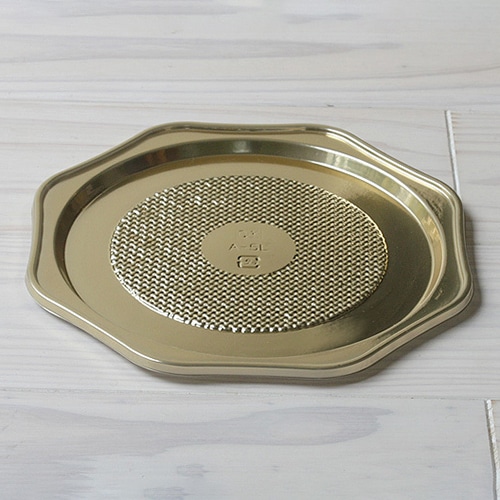 サガシキ ケーキトレー　プラトレー　ゴールド 5号サイズ　50枚入 TRY006AA_S_100 50枚/束（ご注文単位2束）【直送品】