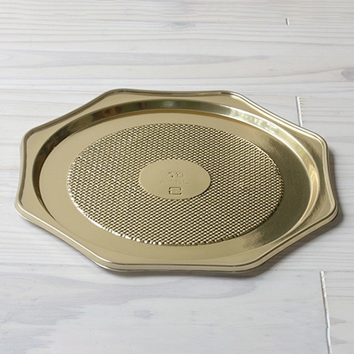 サガシキ ケーキトレー　プラトレー　ゴールド 6号サイズ　50枚入 TRY007AA_S_50 50枚/束（ご注文単位1束）【直送品】