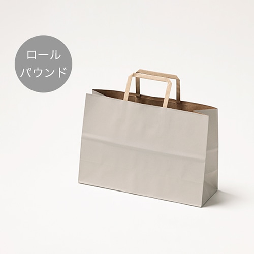 サガシキ 手提げ紙袋 ナチュラルグレー RP 100枚入 PAB049AA_S_100 100枚/束(ご注文単位1束)【直送品】