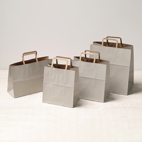 サガシキ 手提げ紙袋 ナチュラルグレー RP 200枚入 PAB049AA_S_200 200枚/束(ご注文単位1束)【直送品】