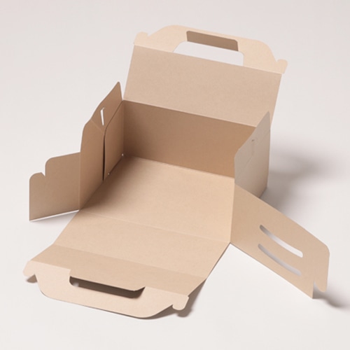 サガシキ 手提げカットケーキ箱 クラフト 3号 M 50枚入 CCC003AA_S_50 50枚/束(ご注文単位1束)【直送品】