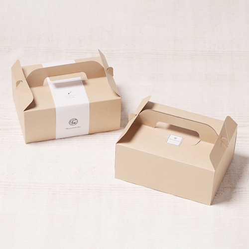 サガシキ 手提げカットケーキ箱 クラフト 3号 M 50枚入 CCC003AA_S_50 50枚/束(ご注文単位1束)【直送品】