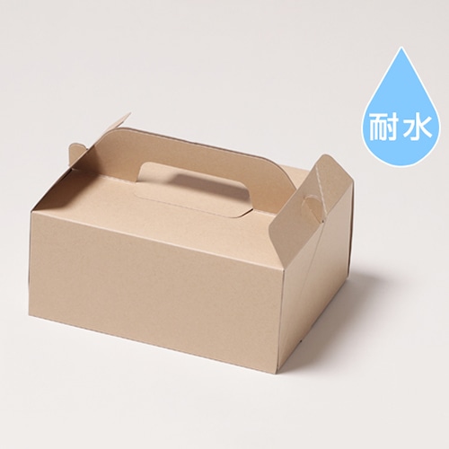 サガシキ 手提げカットケーキ箱 クラフト 3号 M 50枚入 CCC003AA_S_100 50枚/束(ご注文単位2束)【直送品】