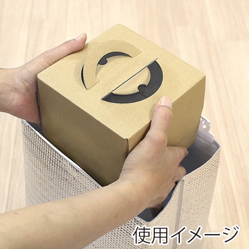 サガシキ 保冷バッグ 取っ手白 小 100枚入 PAB008AA_S_100 100枚/束(ご注文単位1束)【直送品】