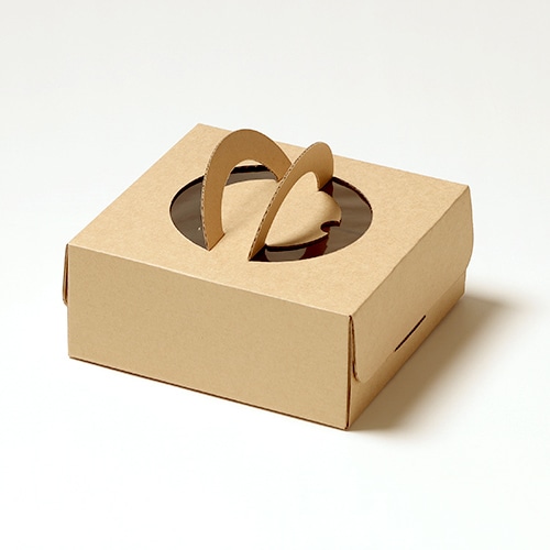 サガシキ ケーキ箱 エコクラフトデコ箱 5号 H80 50枚入 ECL008AA_S_50 50枚/束(ご注文単位1束)【直送品】