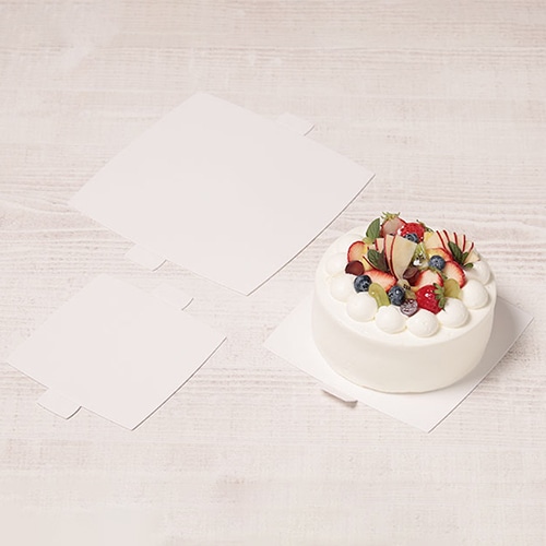 サガシキ ケーキトレー nw紙トレー 角 ホワイト 4号 50枚入 NWT007AA_S_50 50枚/束(ご注文単位1束)【直送品】