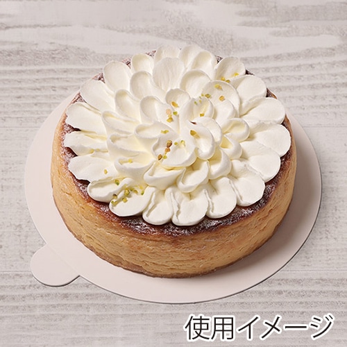 サガシキ ケーキトレー nw紙トレー 丸 ホワイト 4号 50枚入 NWT010AA_S_50 50枚/束(ご注文単位1束)【直送品】