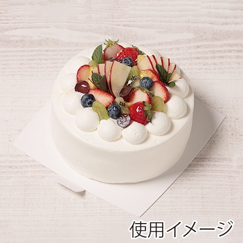 サガシキ ケーキトレー nw紙トレー 角 ホワイト 5号 50枚入 NWT008AA_S_50 50枚/束(ご注文単位1束)【直送品】