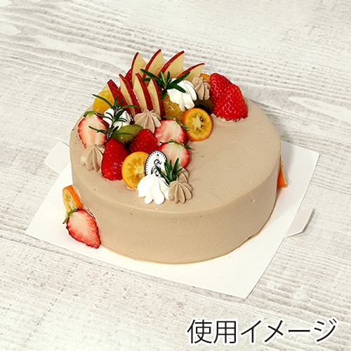 サガシキ ケーキトレー nw紙トレー 角 ホワイト 6号 50枚入 NWT009AA_S_50 50枚/束(ご注文単位1束)【直送品】