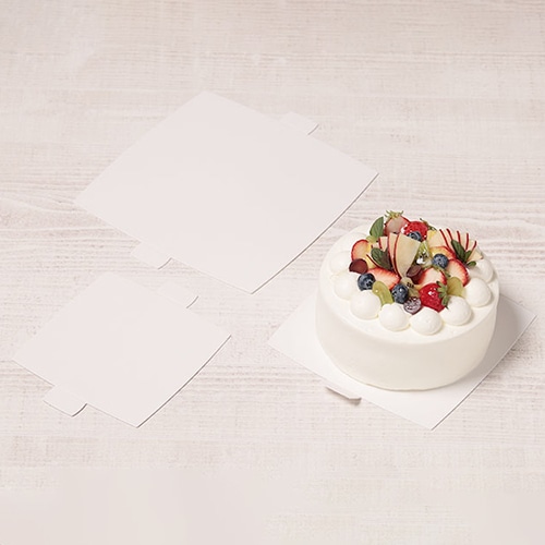 サガシキ ケーキトレー nw紙トレー 角 ホワイト 6号 50枚入 NWT009AA_S_50 50枚/束(ご注文単位1束)【直送品】