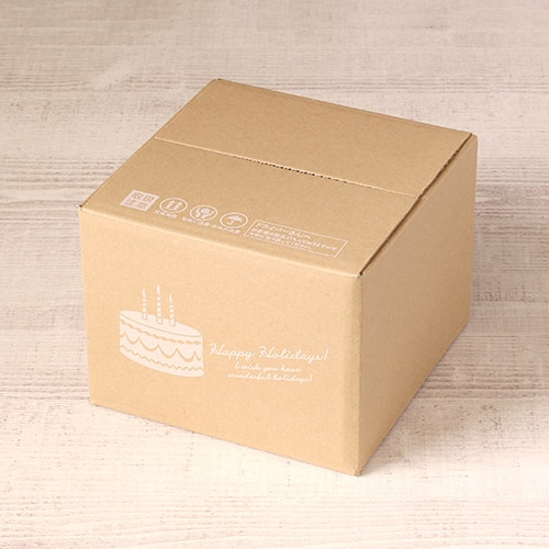 サガシキ デコ箱5号用ダンボール ケーキ柄 60サイズ用 20枚 HCB021AA_S_20 20枚/束(ご注文単位1束)【直送品】