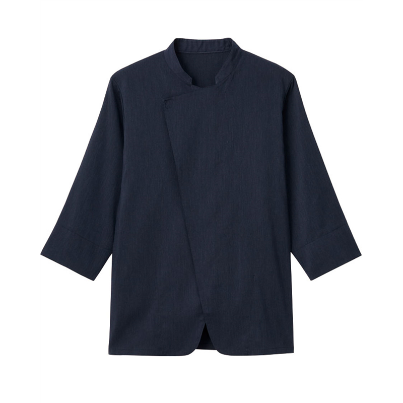 サーヴォ 男女兼用 ショップコート 七分袖 LL ネイビー LW0902-K3 1枚（ご注文単位1枚）【直送品】