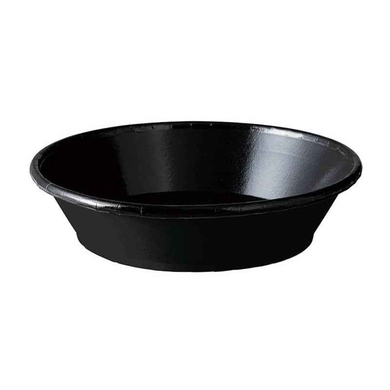 ケーピープラテック 紙カップ容器 KM麺鉢 本体 185-750 ブラック 50枚/袋（ご注文単位6袋）【直送品】
