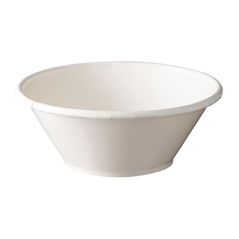 ケーピープラテック 紙カップ容器 KM麺鉢 本体 185-1000 ホワイト 50枚/袋（ご注文単位6袋）【直送品】