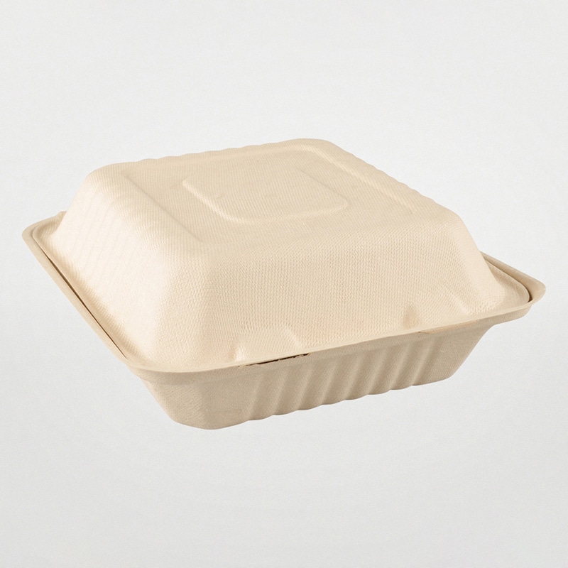 弁当容器　BB竹バガスランチボックス 200-220-3  50枚/袋（ご注文単位4袋）【直送品】