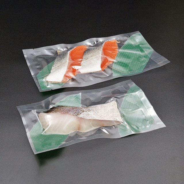 三方シール袋 フィッシュパック 140×230mm 笹 100枚/袋(ご注文単位26袋)【直送品】