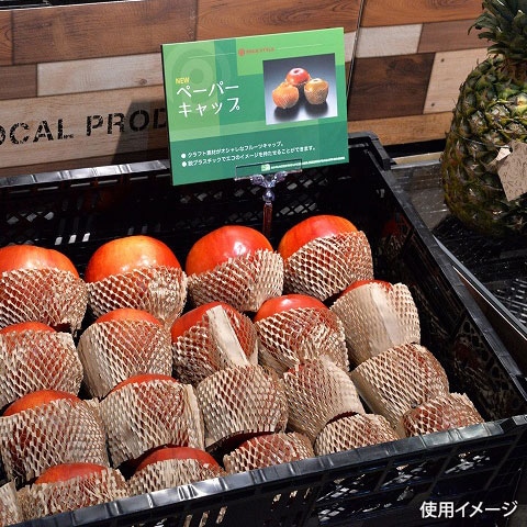 フルーツキャップ　未晒紙   100枚/袋（ご注文単位10袋）【直送品】