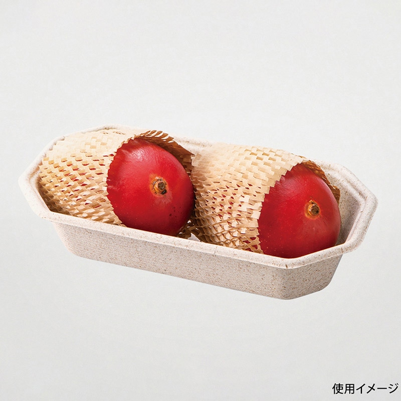 青果容器 WB麦バガス フルーツ 2M 50枚/袋(ご注文単位20袋)【直送品】