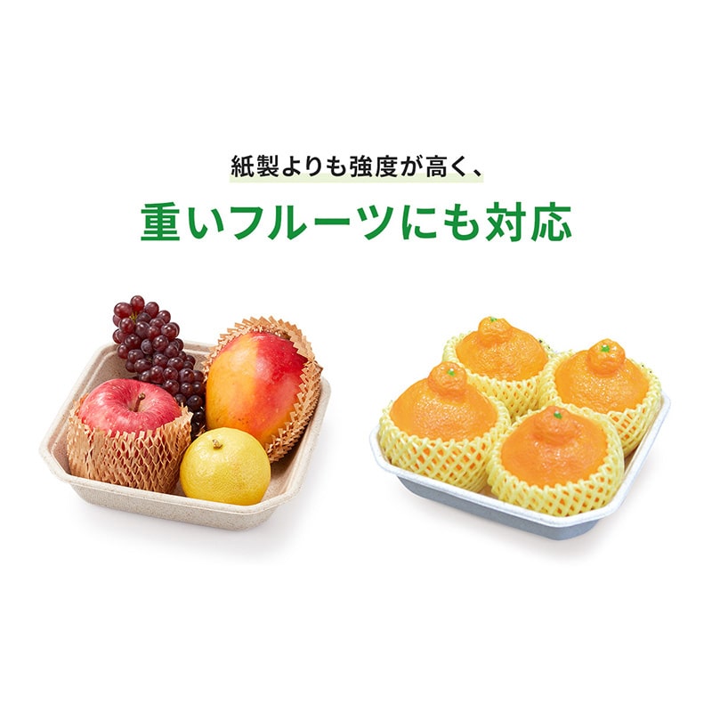 青果容器 WB麦バガス フルーツ 2M 50枚/袋(ご注文単位20袋)【直送品】