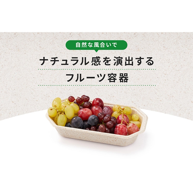 青果容器 WB麦バガス フルーツ 2M 50枚/袋(ご注文単位20袋)【直送品】