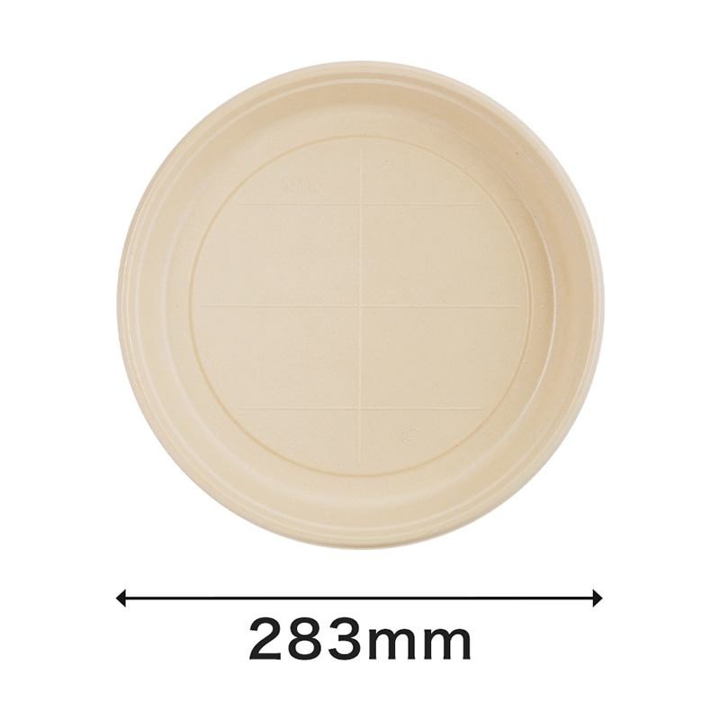 寿司容器　BB竹バガスラミ丸桶3　本体   10枚/袋（ご注文単位16袋）【直送品】