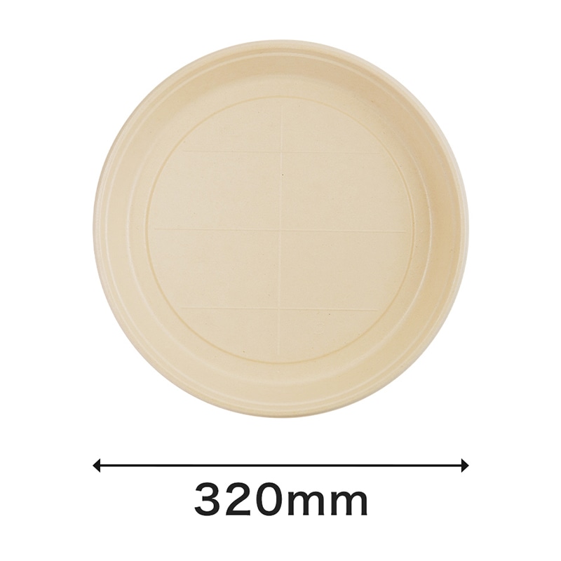 寿司容器 BB竹バガスラミ丸桶4 本体 10枚/袋(ご注文単位10袋)【直送品】