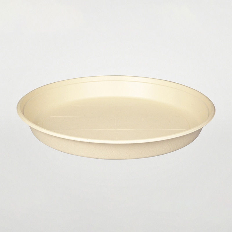 寿司容器 BB竹バガスラミ丸桶5 本体 10枚/袋(ご注文単位10袋)【直送品】