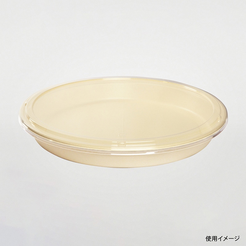 寿司容器 BB竹バガスラミ丸桶5 本体 10枚/袋(ご注文単位10袋)【直送品】