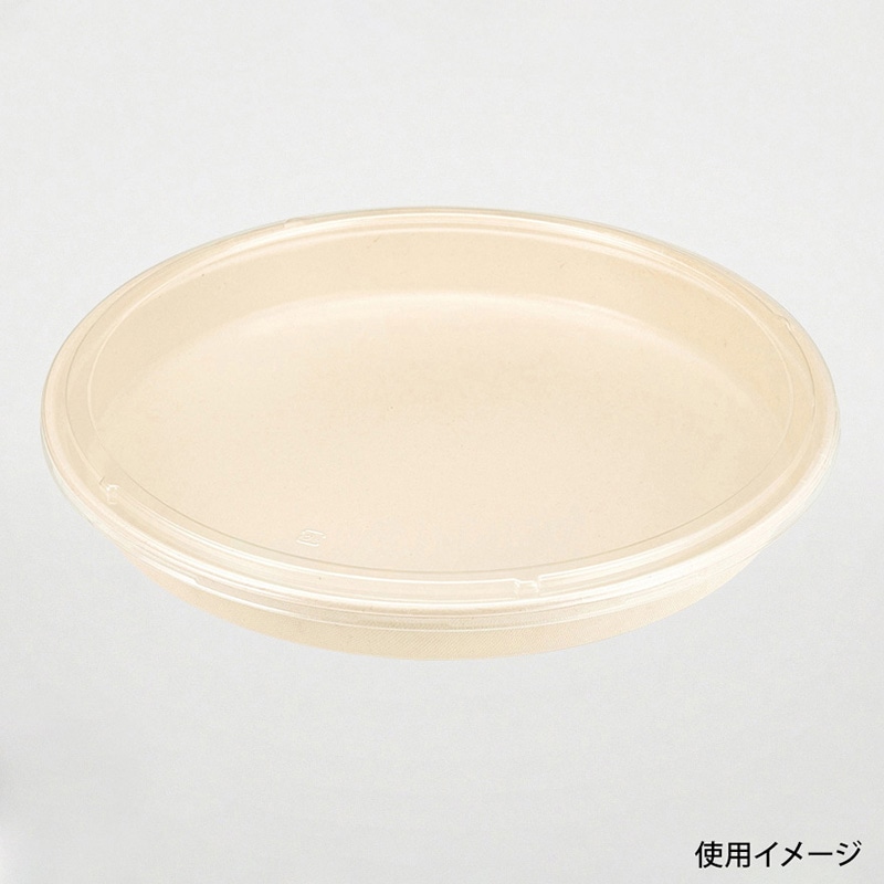 寿司容器 BB竹バガスラミ丸桶6 本体 10枚/袋(ご注文単位8袋)【直送品】