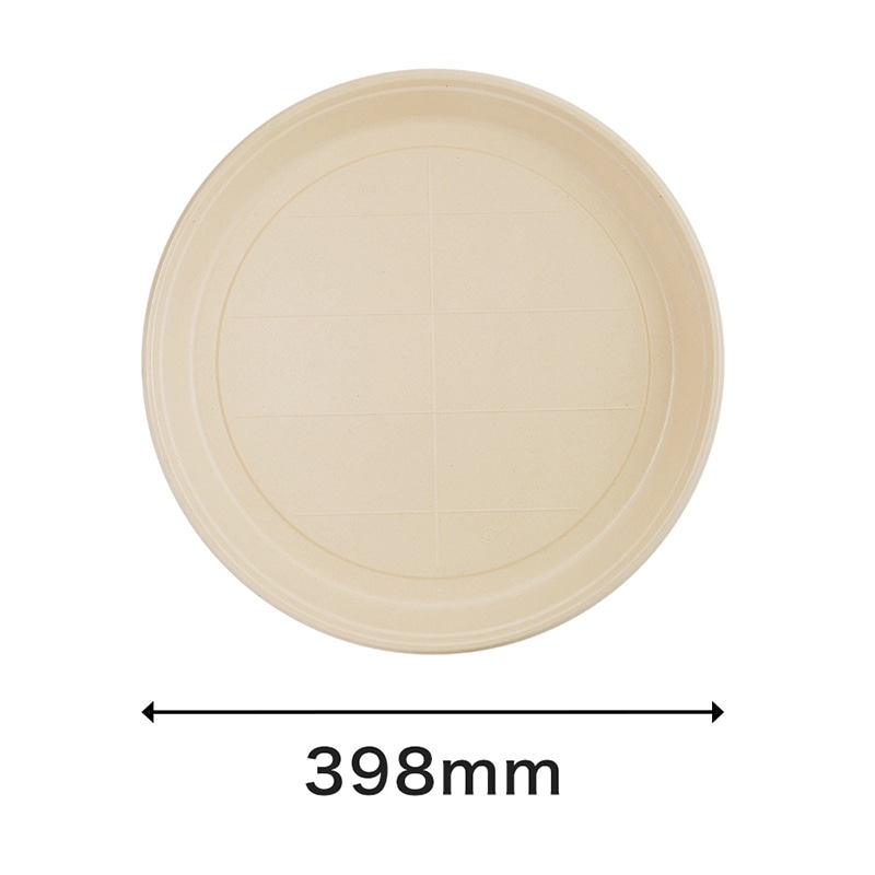 寿司容器 BB竹バガスラミ丸桶6 本体 10枚/袋(ご注文単位8袋)【直送品】