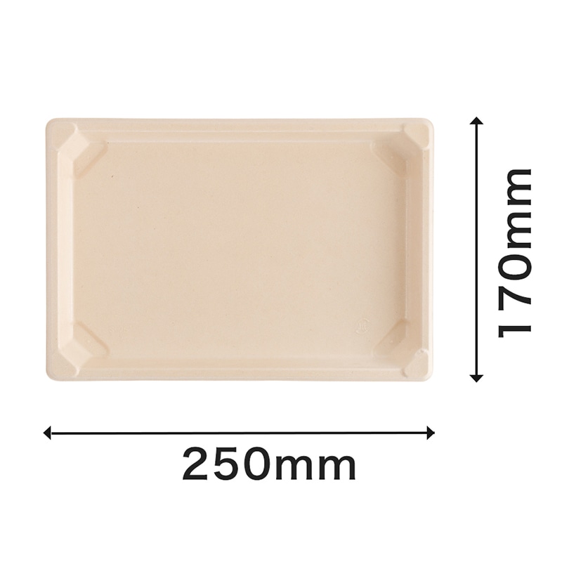 寿司容器 BB竹バガス ラミ 本体 S-25 50枚/袋(ご注文単位12袋)【直送品】