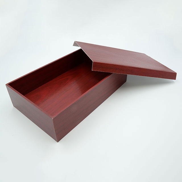 仕出容器 朱漆 貼箱 1.5合 10個/袋(ご注文単位8袋)【直送品】