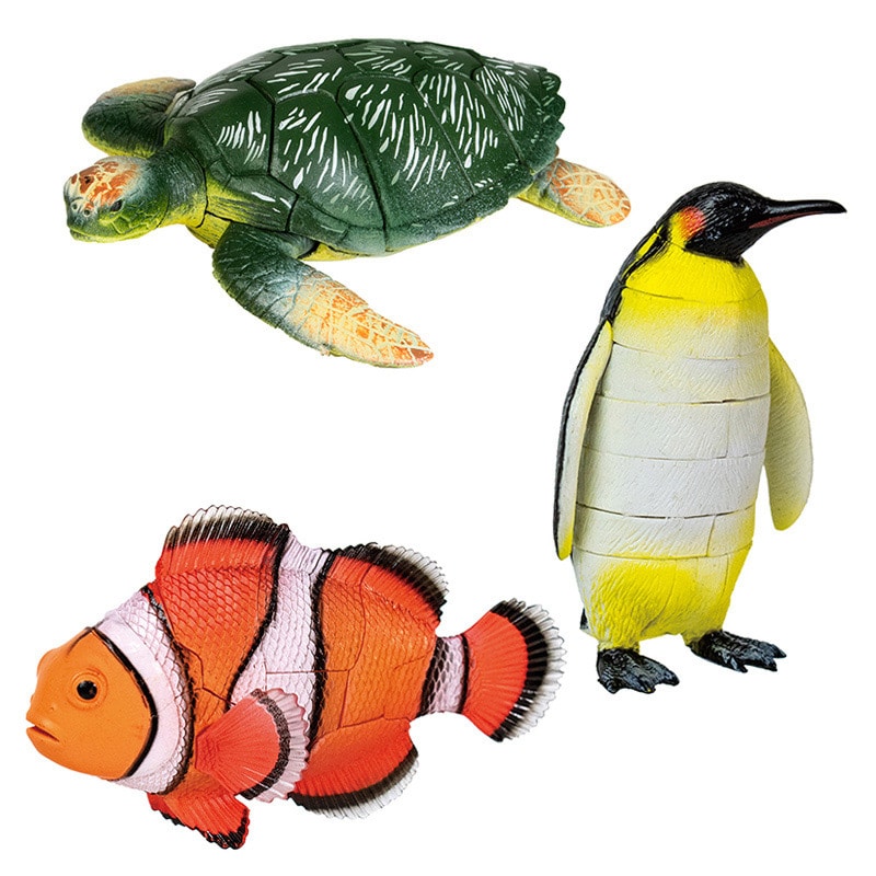 エール パズルフィギュア 海の生き物編 PF0004AS 1個(ご注文単位12個)【直送品】