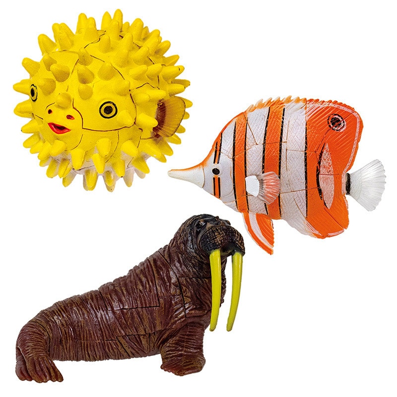 エール パズルフィギュア 海の生き物編 PF0004AS 1個(ご注文単位12個)【直送品】