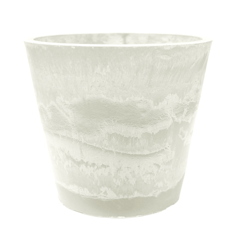 マッセ フラワーポット　マーブル M　ホワイト C-183 1個（ご注文単位4個）【直送品】