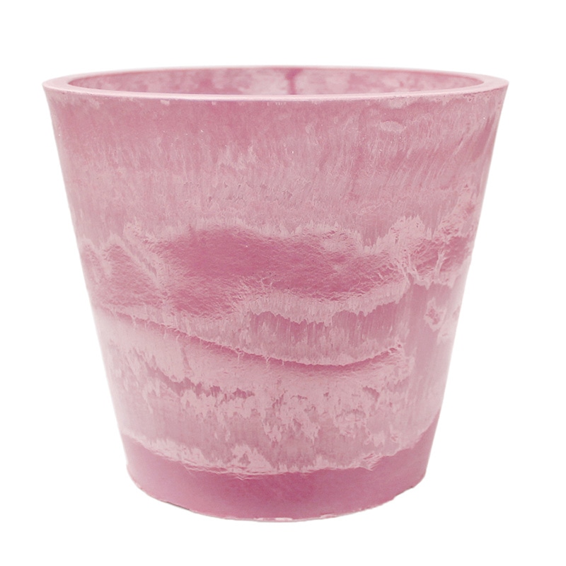 マッセ フラワーポット　マーブル M　ピンク C-187 1個（ご注文単位4個）【直送品】