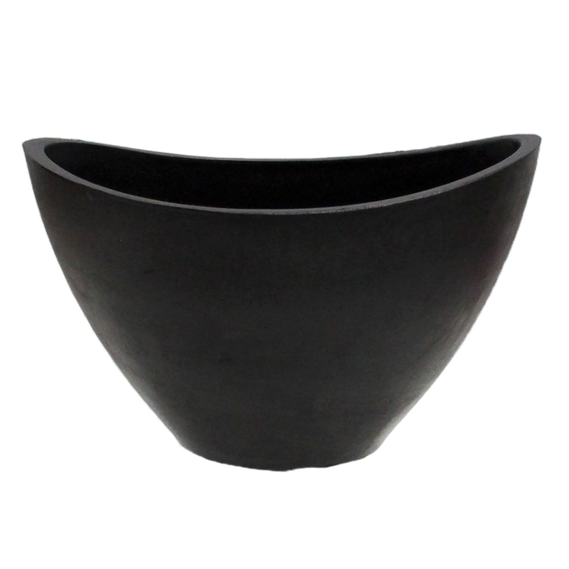 マッセ フラワーポット　ボート L　ブラック C-266 1個（ご注文単位4個）【直送品】