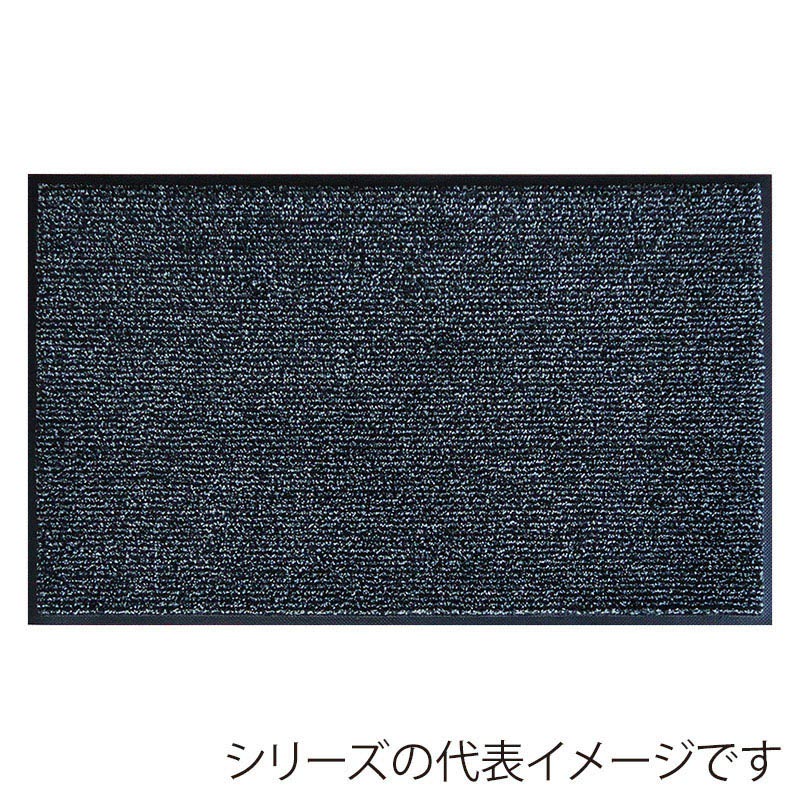 クリーンテックス・ジャパン 玄関マット アイアンホース ストライプ ブラック/パール 75×90cm BY00016 1枚（ご注文単位1枚）【直送品】