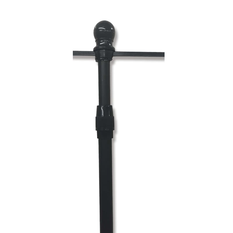 のぼり用スチール竿 スタイリッシュポール 黒 1本