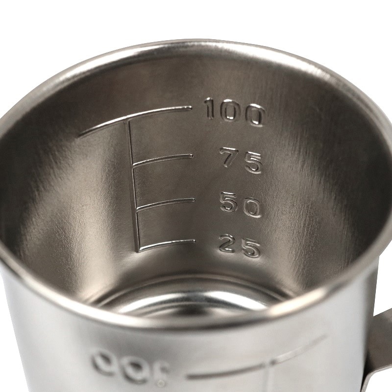 スギコ産業 チタン計量カップ ビーカー 口・手付 100cc SA1860-TN-631H-100cc 1個(ご注文単位1個)【直送品】