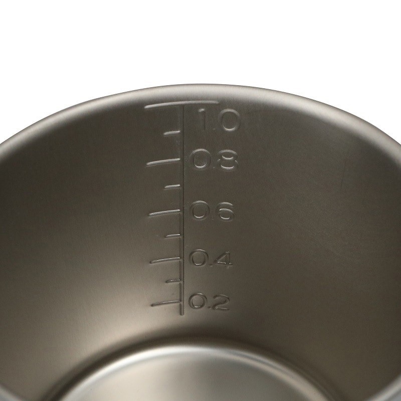 スギコ産業 チタン計量カップ ビーカー 口・手付 1L SA1864-TN-635H 1個(ご注文単位1個)【直送品】