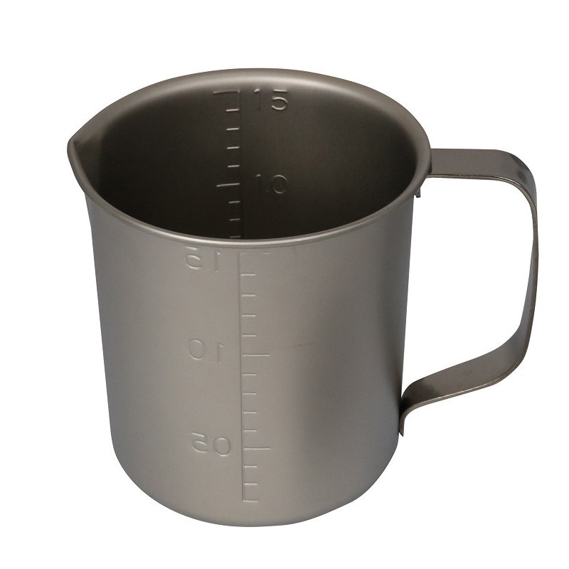 スギコ産業 チタン計量カップ ビーカー 口・手付 1.5L SA1865-TN-636H 1個（ご注文単位1個）【直送品】