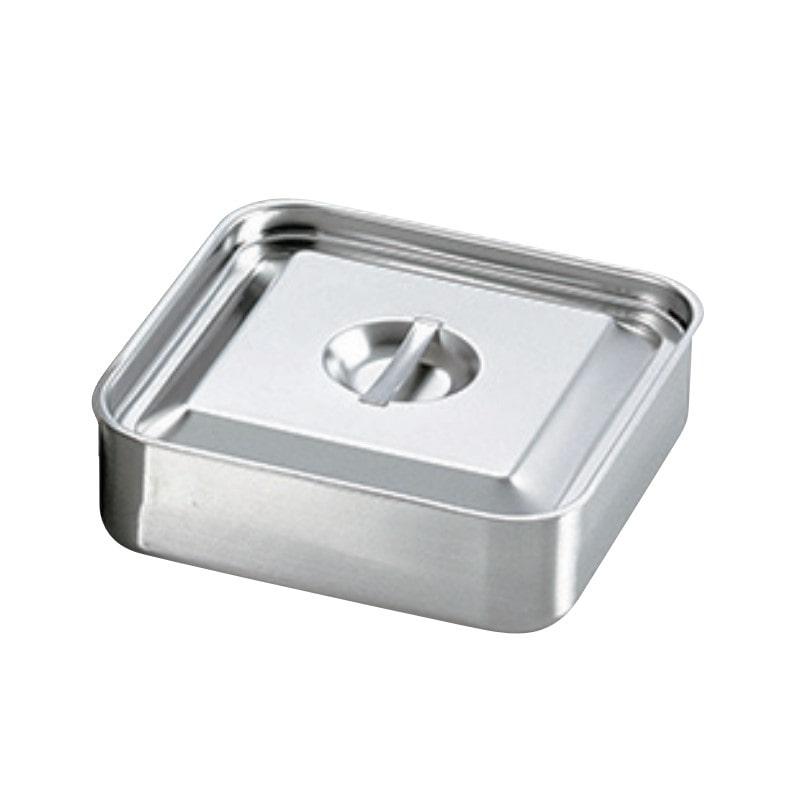 スギコ産業 18-8 角型ベインマリーポット フタ付 手無 250×250×H75mm SA0862-SH-3030NH 1個（ご注文単位1個）【直送品】